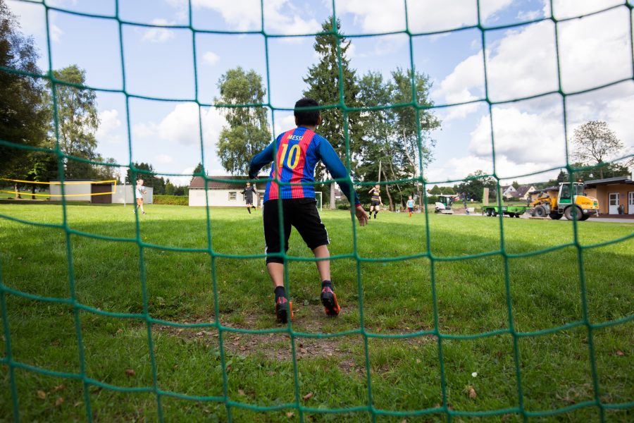 Torhüter beim Fußball